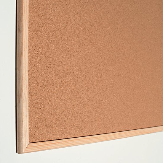 Esselte Prikbord - Kruk - 80x60cm - Met speldjes - Natuurbruin