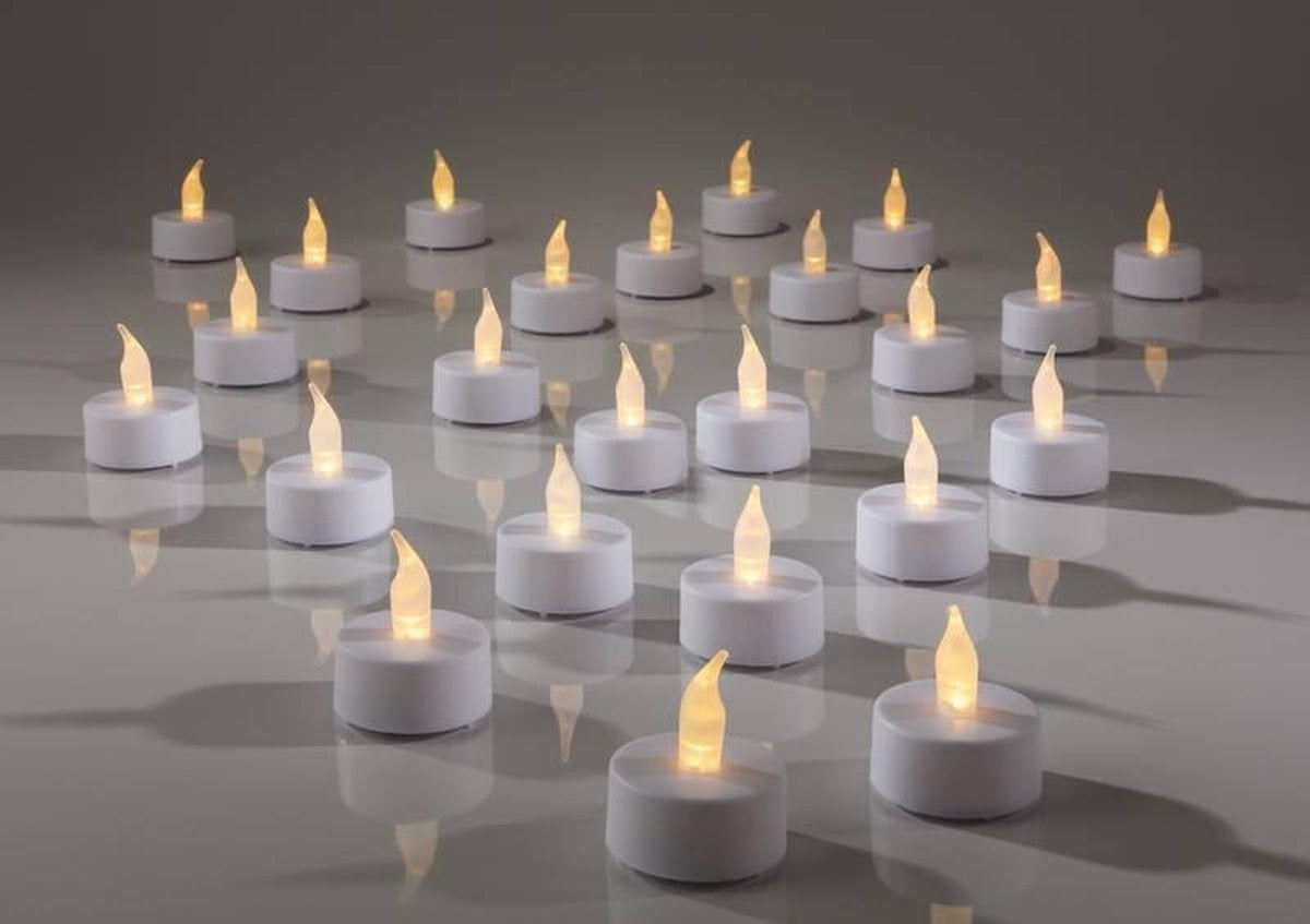 Theelichtjes LED - Box met 72 stuks INCLUSIEF batterij EN Timer