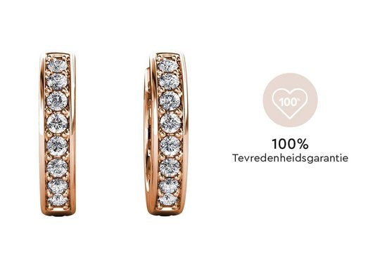 Yolora Kids Oorbellen met Kalpa Camaka Kristallen - Ros� kleurig - 18K Ros�goud Verguld