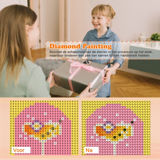 Mini Diamond Painting Set – 2 Stuks – Cocktails Design – 15x20 cm – Creatieve Hobby Set