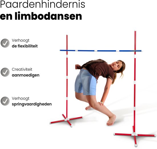 Hobby Horse Hindernis - Verstelbaar - Stokpaardje speelgoed - Stok paard spullen - Paarden speelgoed