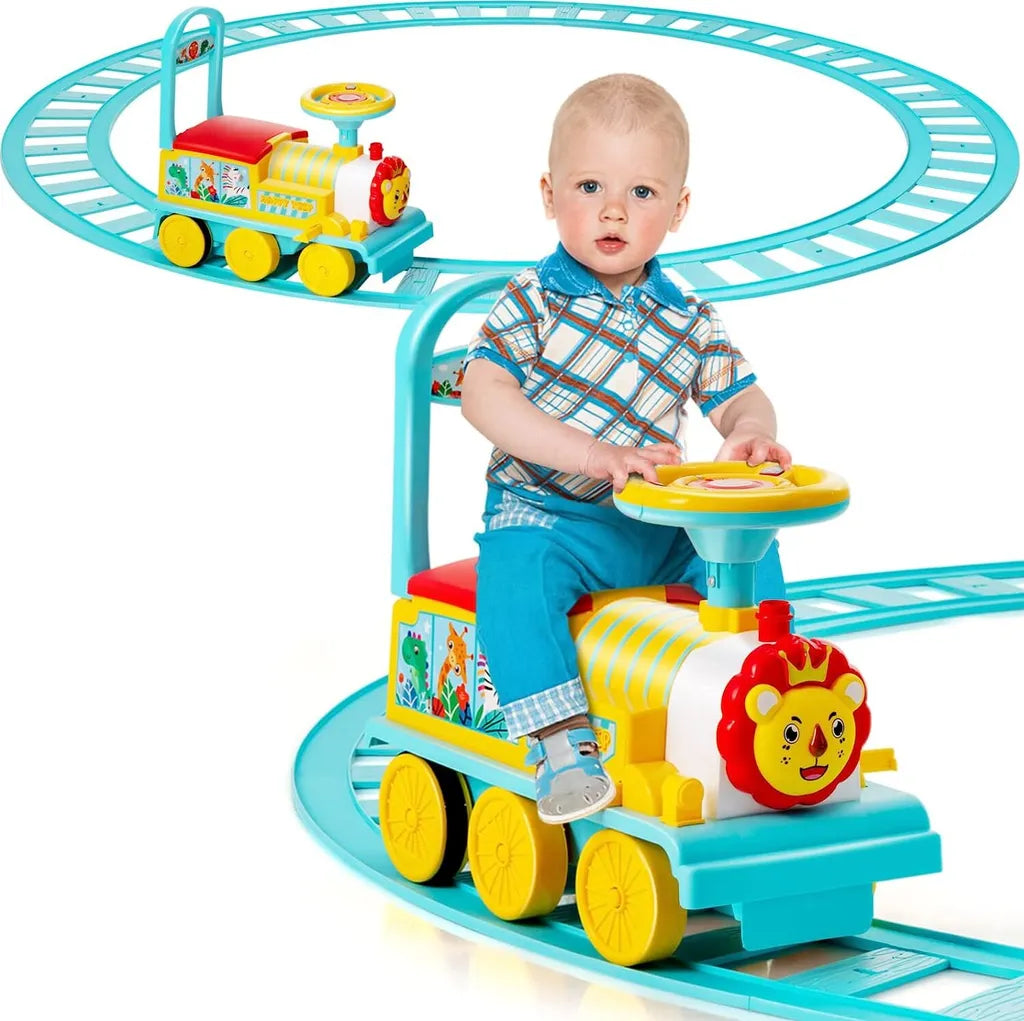 Coast 6V Electric Children's Train om op te staan. met 16 stukjes rails voor kinderen vanaf 3 jaar