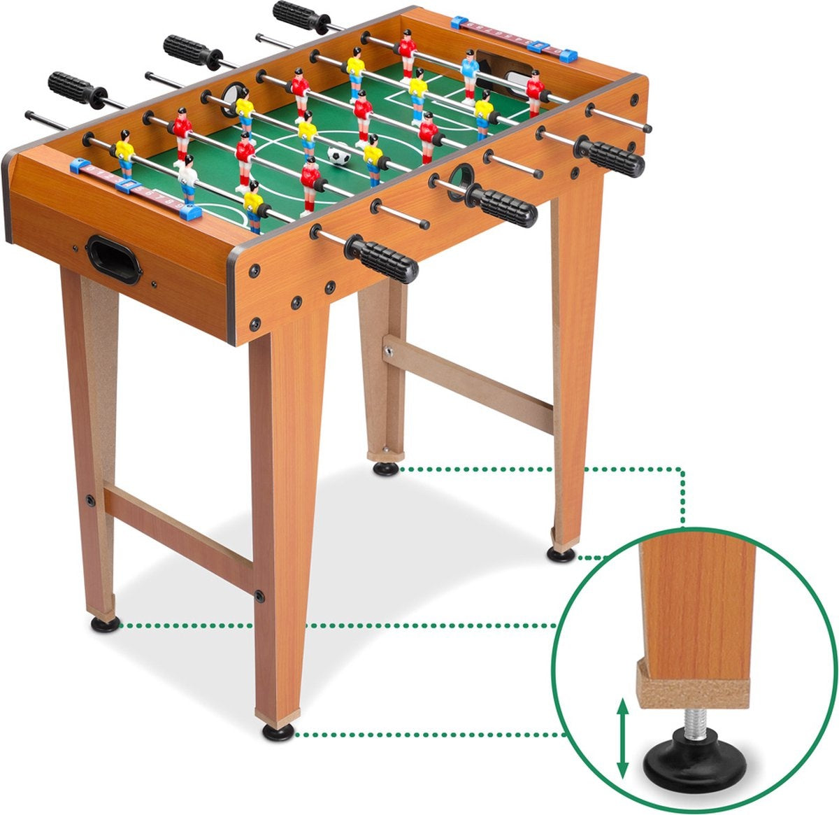 Spielwerk Voetbaltafel voor kinderen - 69 x 62cm - Incl. ballen
