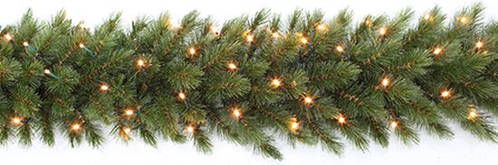 Triumph Tree Forest Frosted Guirlande met LED Verlichting - L270 cm - Groen