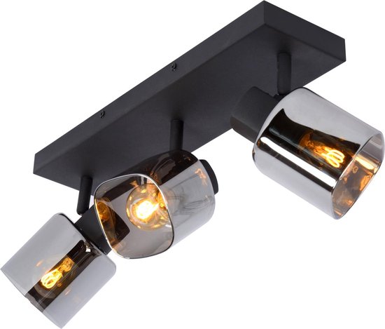 Lucide ALION - Plafondspot (Plafondlamp) - 3xE14 - Zwart