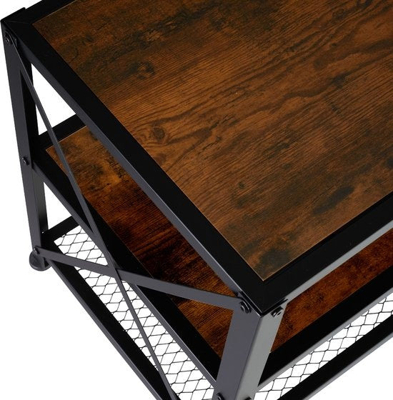 tectake - TV-meubel – Indianapolis - industrieel donkerbruin – 404543