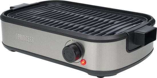 Princess Table Chef Purify - 103215 - Tafel BBQ - 35 x 21 cm - Tafelgrill en Barbecue met Luchtfiltersysteem - Ingebouwde Afzuiging - Tot 260 Graden - PFAS Vrij -1800 W