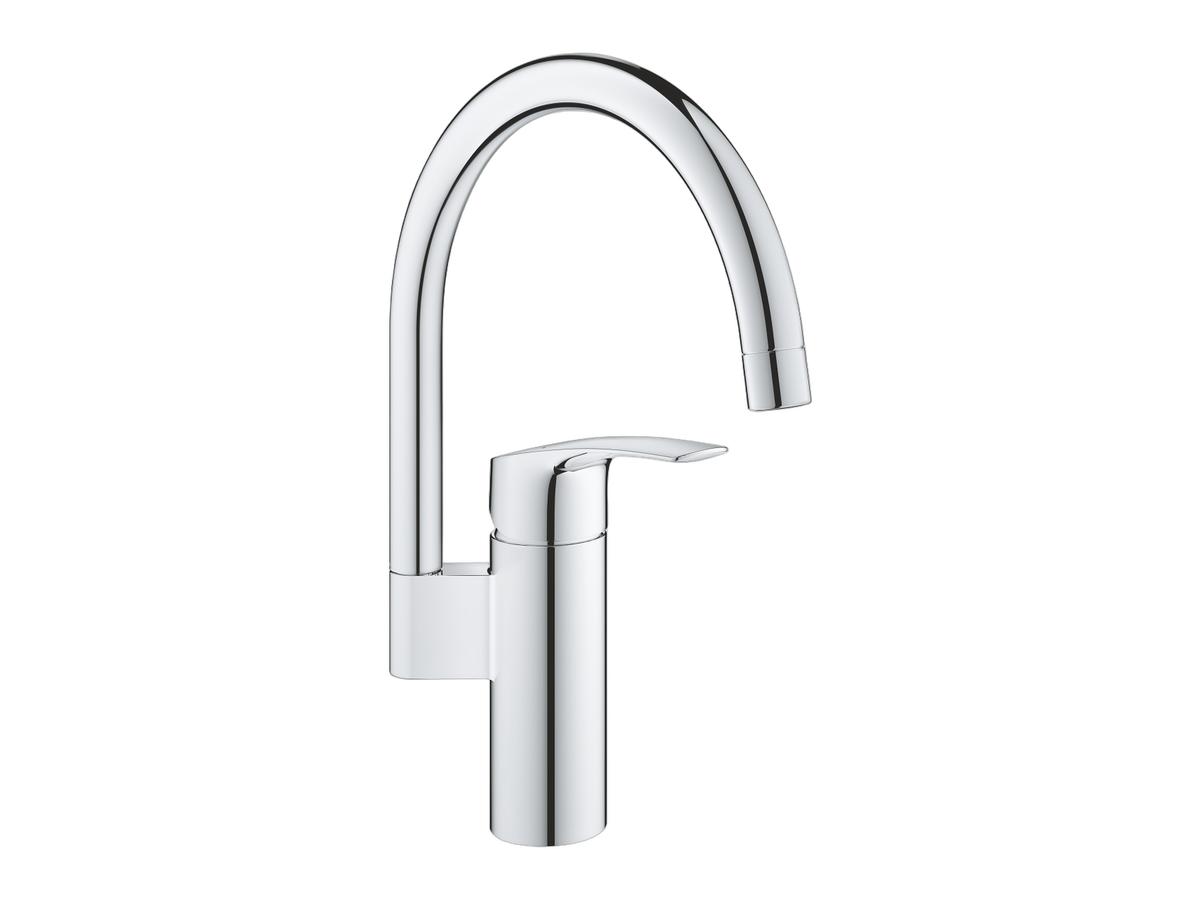 Grohe Via Keukenkraan - Eengreeps Mengkraan - Hoge C-uitloop 150° - Chroom