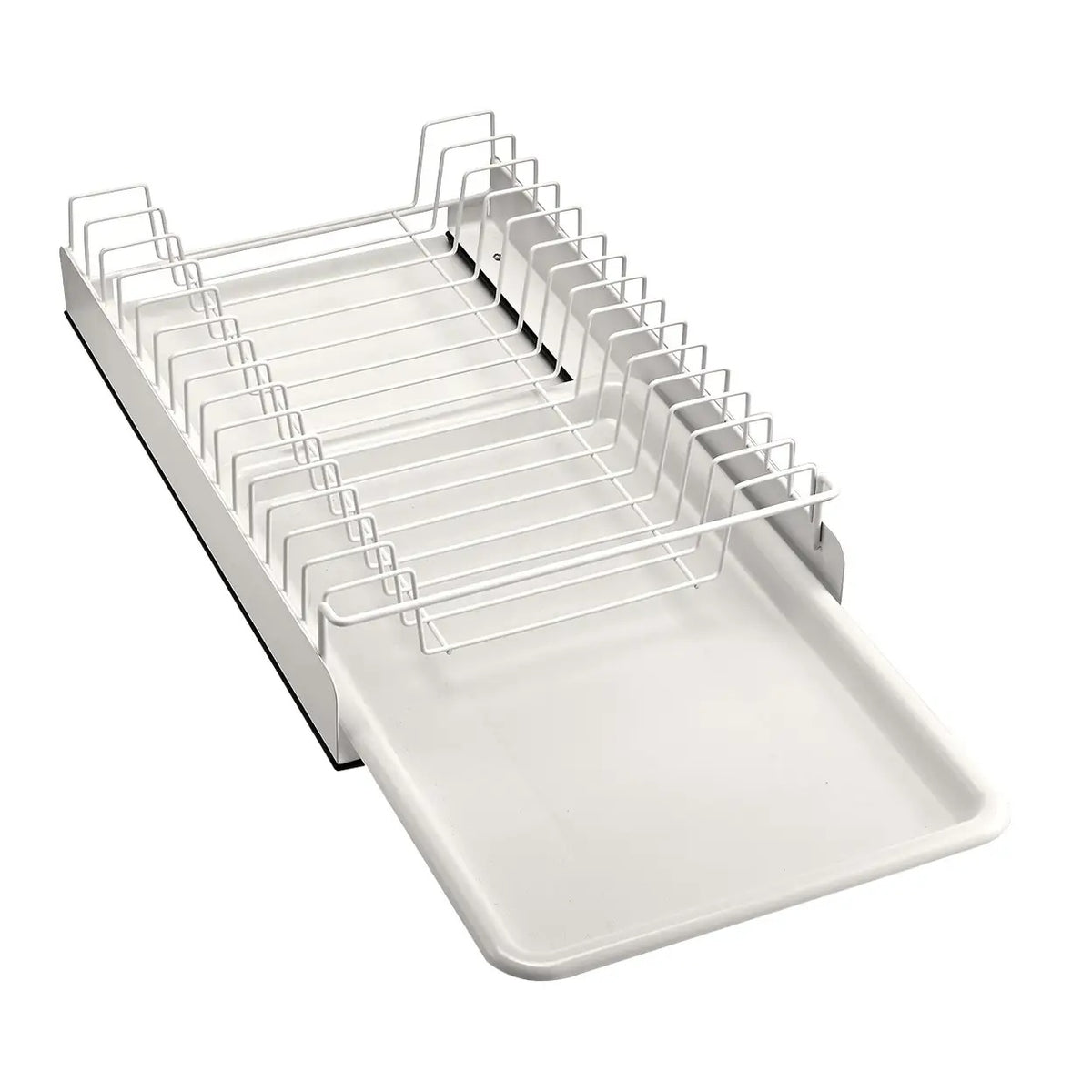 VIVREAL S3825W Uittrekbaar Afdruiprek met Lekbak - 39 x 25,2 x 8 cm