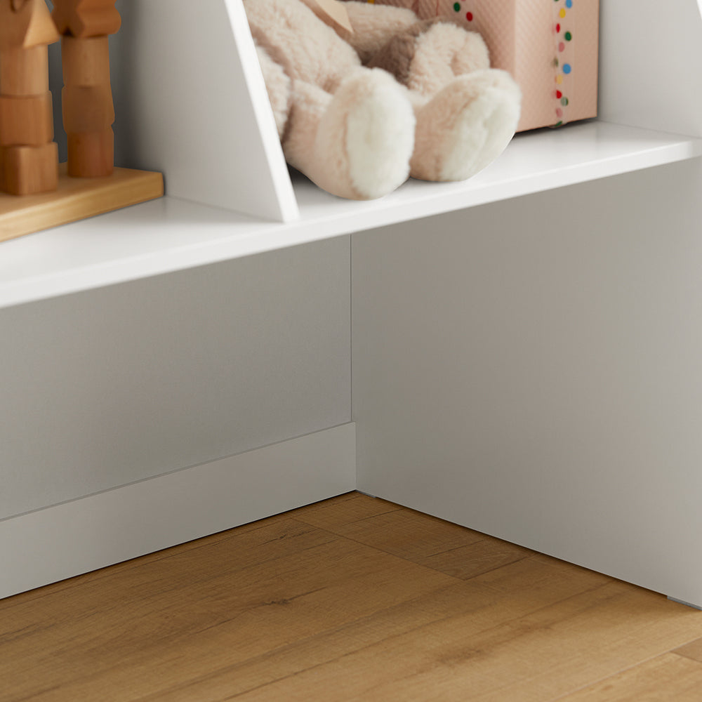SoBuy Kinderboekenkast met opbergvakken - Max. 60 kg - 80 x 40 x 100 cm - Wit