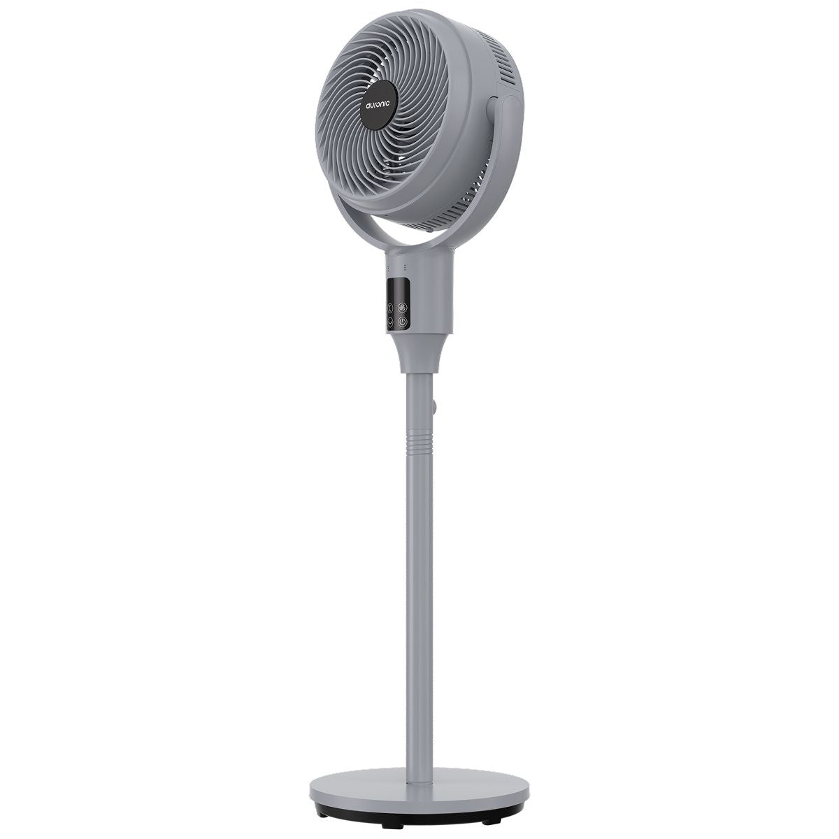 Auronic Statiefventilator - 59/108 cm - 9 Standen - 90° Oscillatie - Afstandsbediening - Fluisterstil - Grijs