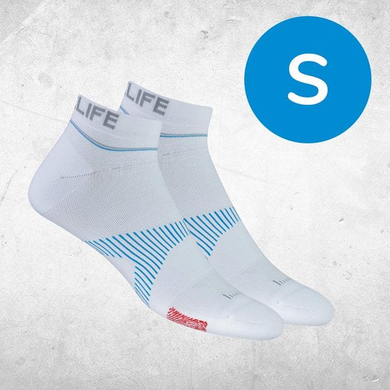 NeuroSocks NoShow wit S (35-38) - - Sokken - welzijn - Tijdens het werk, het sporten en de vrije tijd - Neuro Tech Patroon "VOXX HPT Pattern"