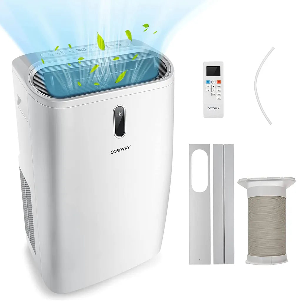 Coast Mobiele Airconditioner 16.000 BTU - 5-in-1 - 4700W - 44,5 x 39 x 77 cm - Verwarmt en Koelt tot 45㎡ - Wit