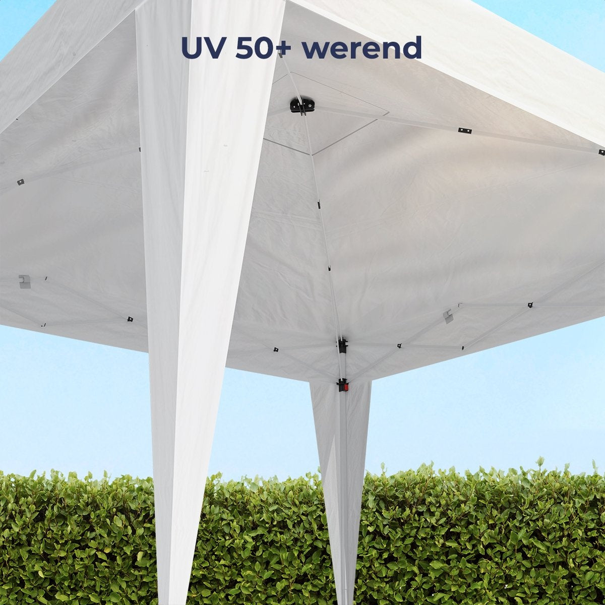 LifeGoods Partytent - Paviljoen - EasyUp - Opvouwbaar - Waterdicht - Met Draagtas - 300 x 300 cm - Blauw