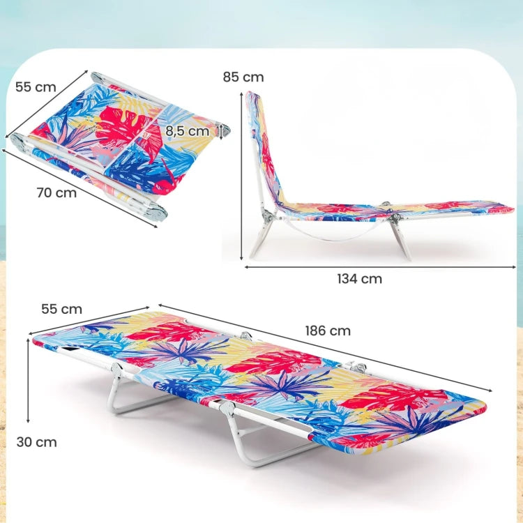 Coast Strandligbedden - Set van 2 - 5 Standen - Oxford - 150 kg