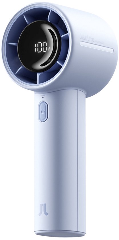 Jisulife Handheld Fan 10S - Draagbare Ventilator - LED Display - 5000mAh - Blauw
