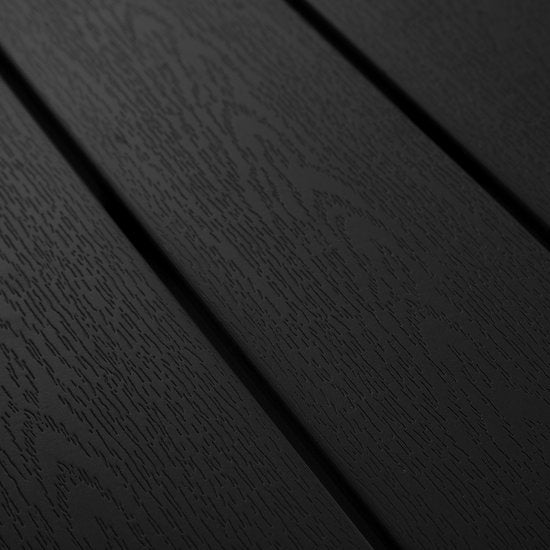 tectake® - Tuintafel 150 x 90 x 74,5 cm - Weerbestendig, eenvoudige montage - Verstelbaar - Aluminium frame met kunststof tafelblad - zwart