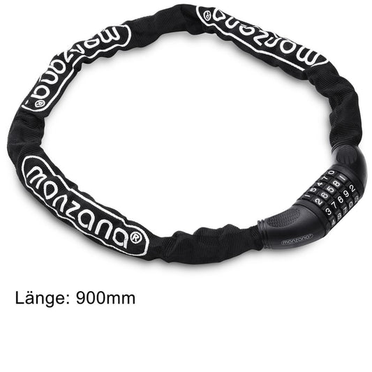 Monzana Fietsslot 90cm - met Numerieke Code en Sterke Ketting