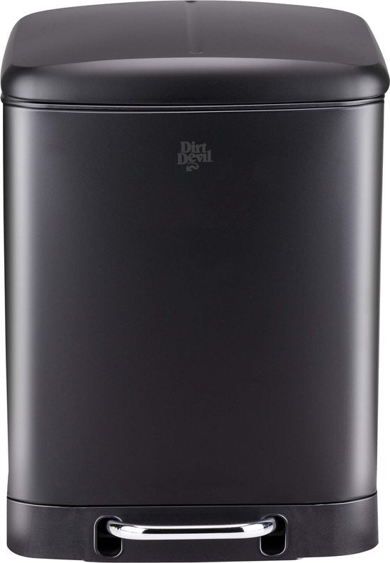 Dirt Devil Pedaalemmer - Prullenbak Afvalscheiding - 2x 12L - Zwart