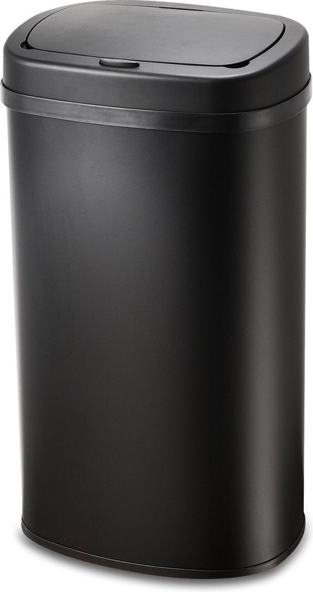 Bayt Prullenbak - Prullenbak 60 Liter - Vuilnisbak - Afvalbak - Metaal - Zwart