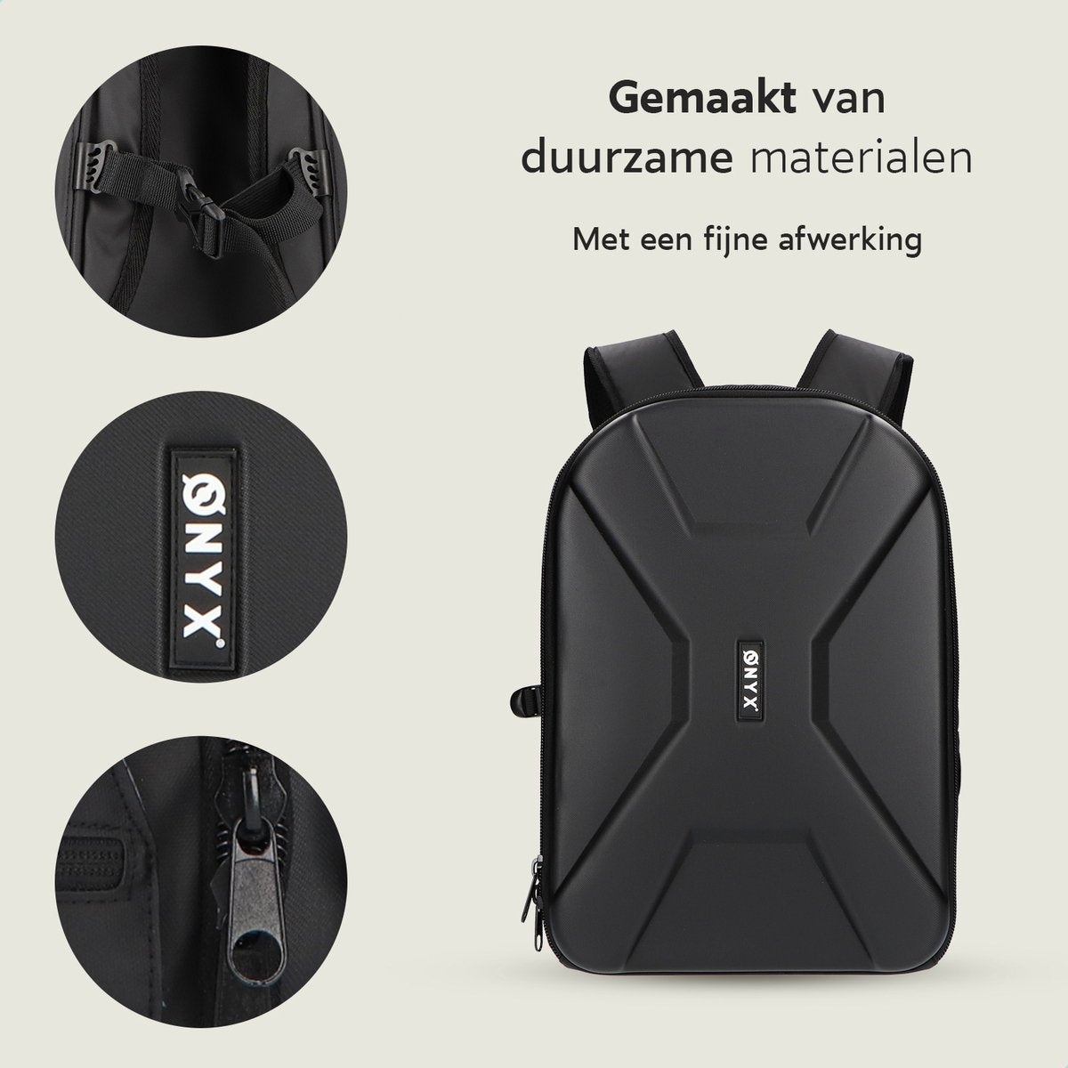 ONYX Cameratas met laptopvak - Spiegelreflexcamera rugzak - Spatwaterbestendig - Drones - Hardcase reistas