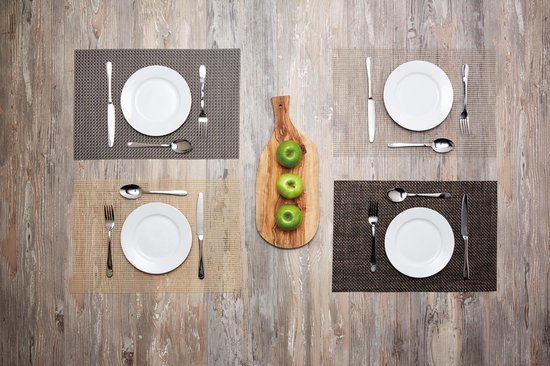 KitchenCraft Placemat Geweven - Grijs - 30x45cm