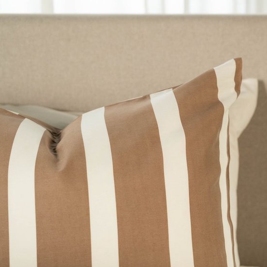 Kayori Dasshu Dekbedovertrek Katoensatijn - 140x200-220 + 1 sloop - Eenpersoons - Taupe