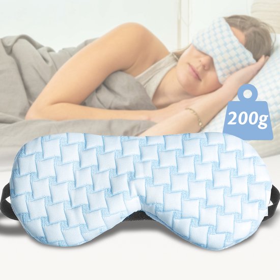 EL-Life Verzwaard Slaapmasker vrouwen & mannen - Oogmasker met verkoelende stof en velvet - Verstelbaar - Slaapmaskers