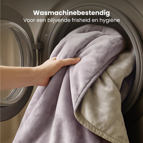 Auronic elektrische warmtedeken 1 persoons – 160 x 120 cm – 3 warmtestanden – timer 180 min – roze