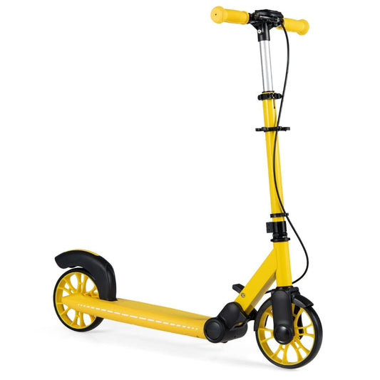 Coast Opvouwbare Step - LED-wielen - Verstelbaar stuur - Geel