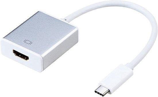 Garpex® USB C naar HDMI Kabel - USB 3.1 Type C naar HDMI Adapter - 4K Ultra HD - Zilvergrijs