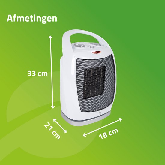 Bo-Camp - Keramische kachel - Oscillerend - 450/900/1500 Watt