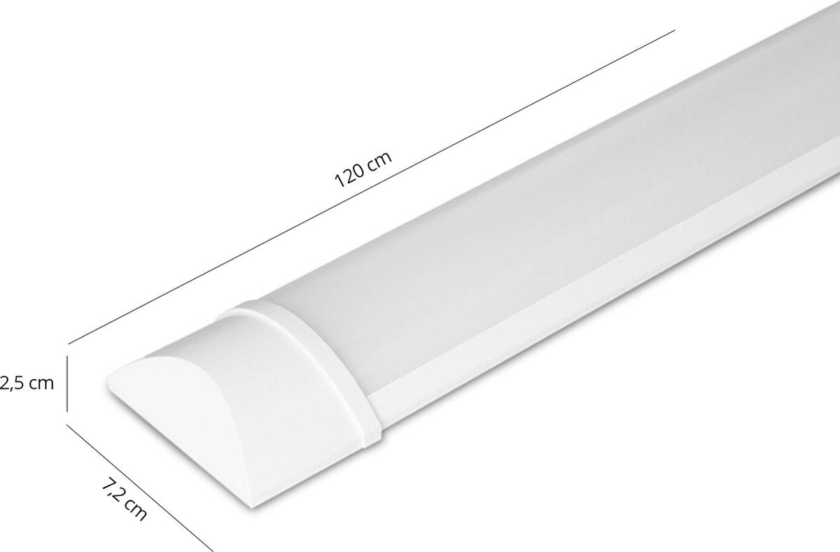 FlinQ LED Batten 6500K - TL-Balk - 120 cm - Duurzaam - 50000 branduren - 40W - Alternatieve TL-buis