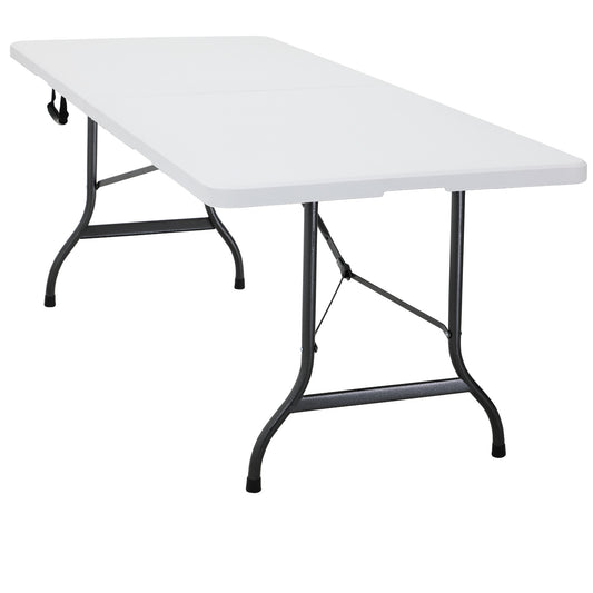 Casaria Tuintafel – 183x76cm Klapbaar Weerbestendig Draaggreep - Wit