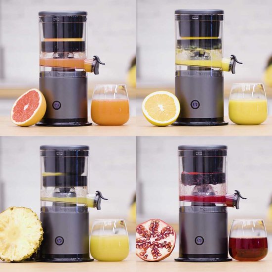 Livington JuiceBoost - draagbare sapcentrifuge op batterijen - 250 ml opvangbak - snoerloos - kleine sapcentrifuge - sapcentrifuge om mee te nemen - slow juicer voor fruit en groenten - vruchtensap