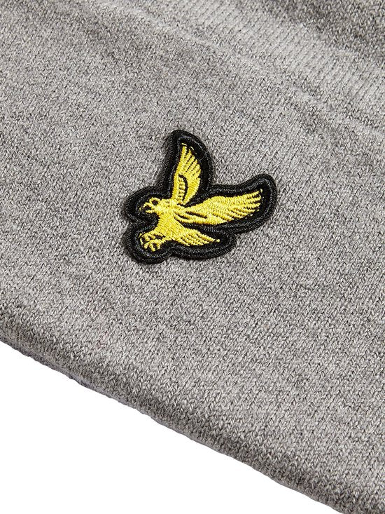 Lyle & Scott Muts Wol Blend Grijs - Maat one size fits all - Heren