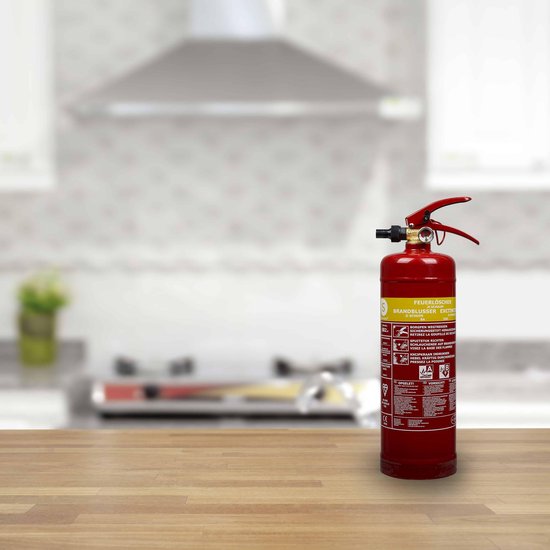 Smartwares 10.014.97 Brandblusser - 2 Liter - Schuim - Inclusief ophangbeugel - Brandklasse AB - BSI Gecertificeerd
