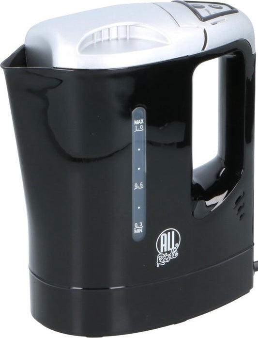 All Ride Reis Waterkoker - 0.8L - Kunststof - 300W - 9x15.50x20.30 cm - Zwart