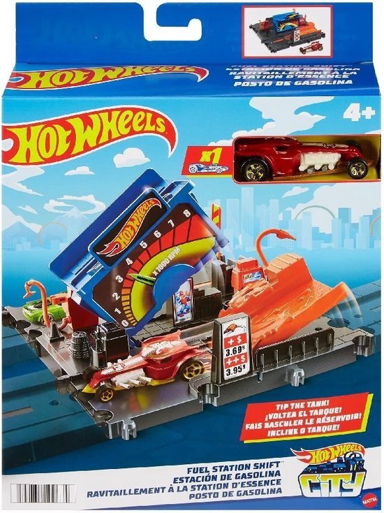 Hot Wheels City Explorer Fuel Station Shift - Hot wheels uitbreiding - Hot wheels baandelen