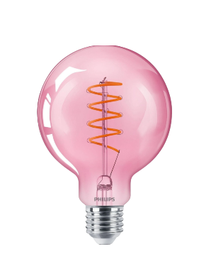 Philips LED Filamentlamp G93 - E27 - 4,5 W - 25 W Vervangingswaarde - Dimbaar - Roze