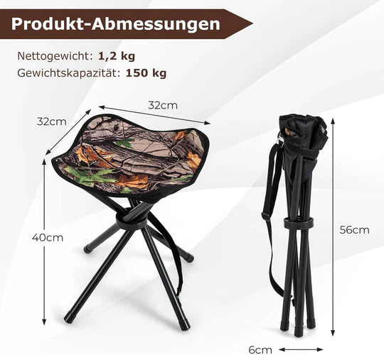 Coast Klapkrukken - Opvouwbaar - Tot 150 KG - 32 x 32 x 40 cm