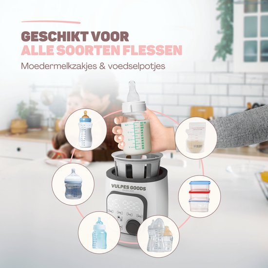 Vulpes Goods® BabyCare - Flessenwarmer PRO 10in1 - Flesverwarmer - Flessenverwarmer - Verwarming van vloeistoffen en eten