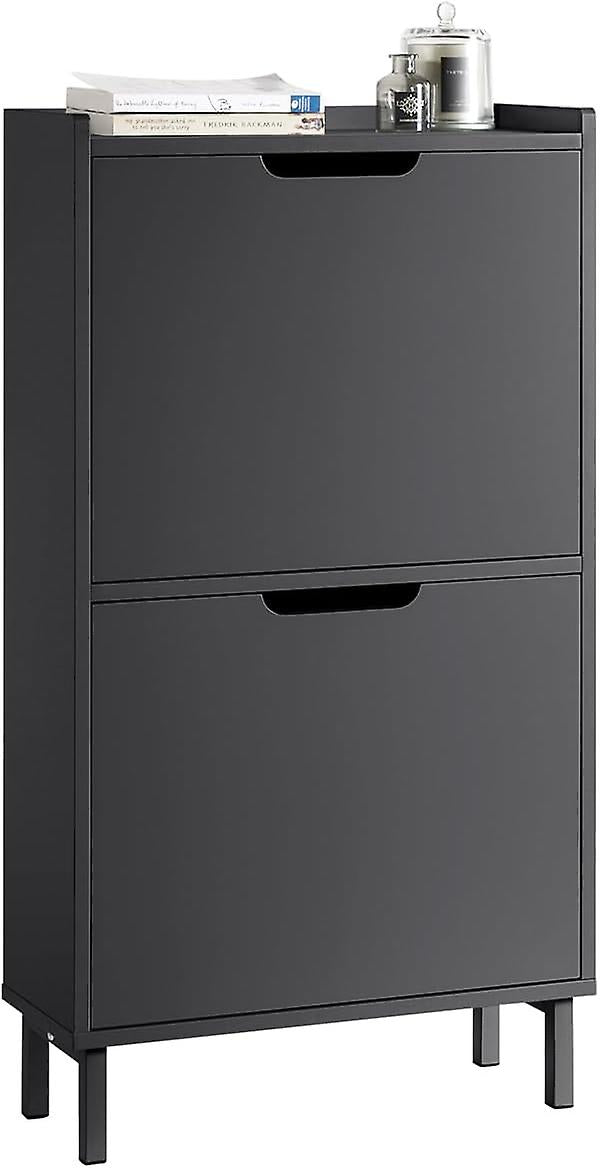SoBuy Schoenenkast - FSR151-SCH - MDF & Metaal - Max. 16kg. - 50x19x9 - Antraciet