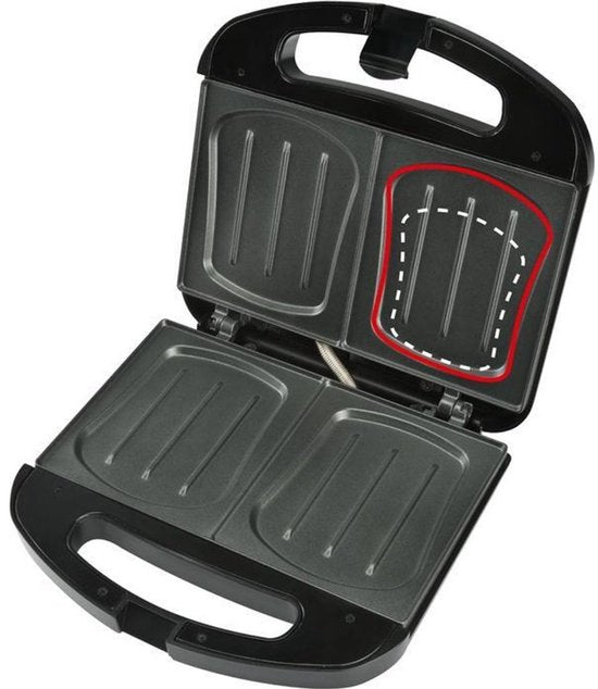 Bourgini Sandwich Maker XXL - Tosti Apparaat - Zwart