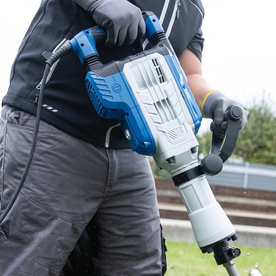 Scheppach Sloophamer AB1900 - 1900W | 60J slagkracht - 2000 slagen per minuut - Breekhamer incl. puntbeitel, platte beitel & koffer