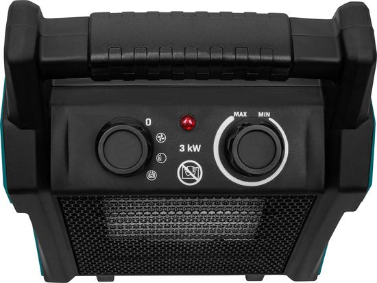 VONROC Elektrische kachel - ventilatorkachel - 2000W/3000W - keramisch - 3 standen - thermostaat - 30m2