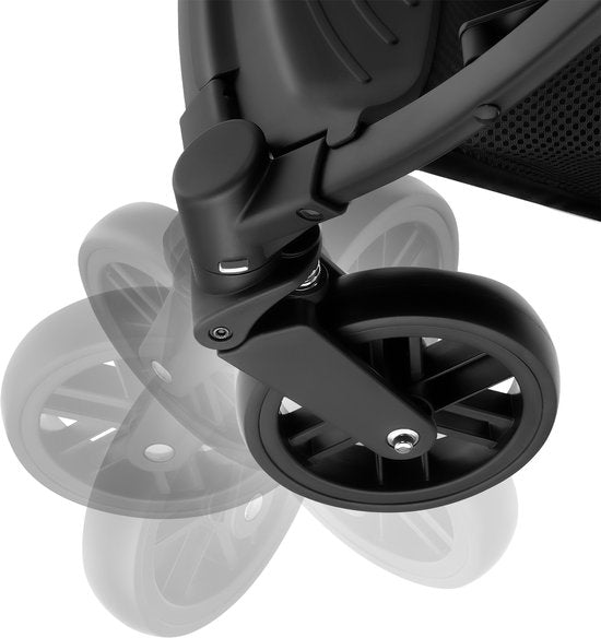 tectake® Buggy Kinderwagen Finn - Lichtgewicht plooibuggy - Inklapbaar en met opvouwbare kap - Zonwerend - Draagkracht 15kg - Antraciet
