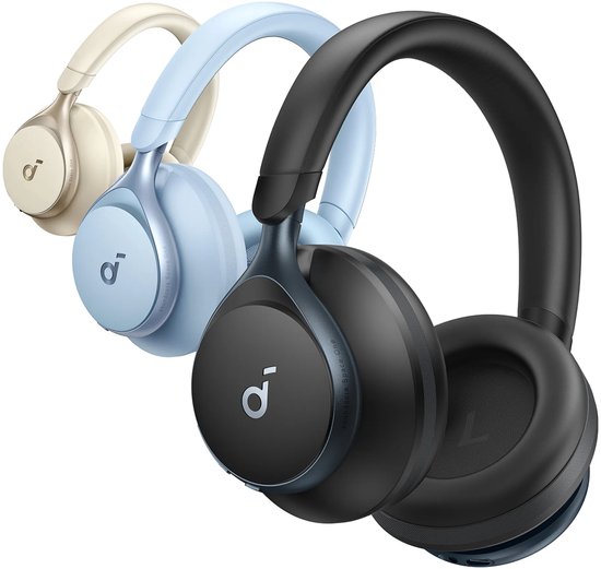 Anker soundcore Space One Draadloze Headset - Noise Cancelling - Zwart