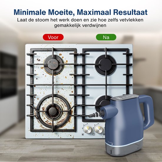 Airsteam S1 Handstoomreiniger - 1350W Krachtige Stoomreiniger met Touchscreen - 9 Accessoires - Vlekkenreiniger voor Bank, Vloer & Ramen - Kinderslot - 400ML Waterreservoir