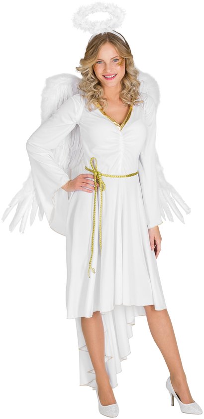Dressforfun Vrouwenkostuum sexy X-Mas Angel S - verkleedkleding kostuum halloween verkleden feestkleding carnavalskleding carnaval feestkledij partykleding - 300430
